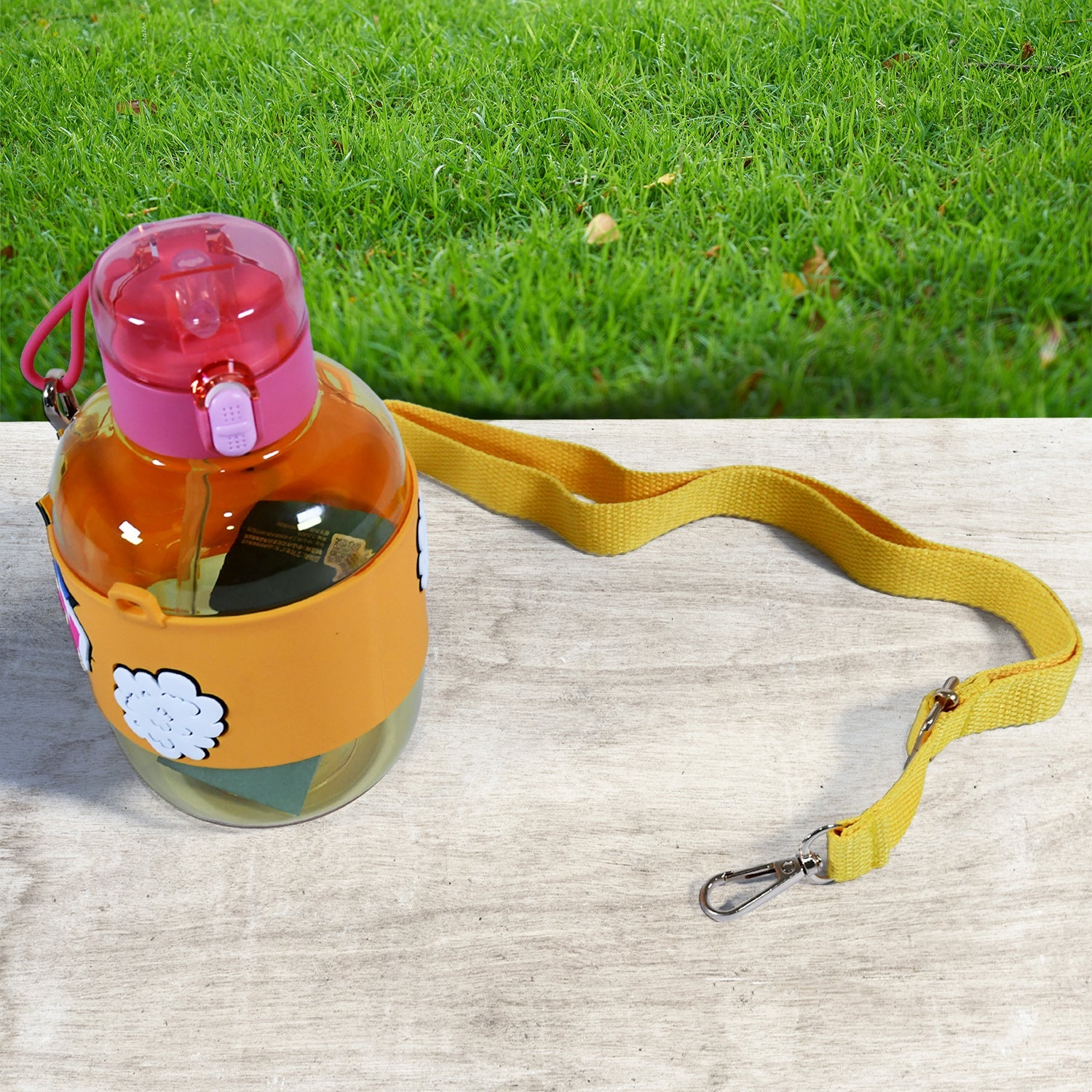 12852 Cute Plastic Water Bottle with adjustable shoulder strap, Straw and Rubber Grip potable drinking cup Water Bottle For Kids | Water Bottle (1 Pc / 750 ML) 12852 Cute Plastic Water Bottle with adjustable shoulder strap, Straw and Rubber Grip potable drinking cup Water Bottle For Kids | Water Bottle (1 Pc / 750 ML)